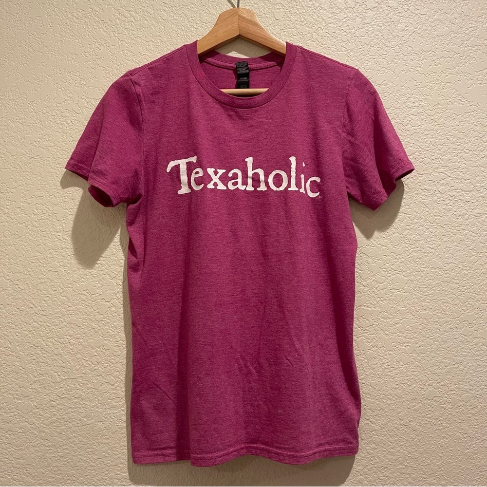 Texaholic Women’s Cotton Blend Pink T-Shirt Size Small